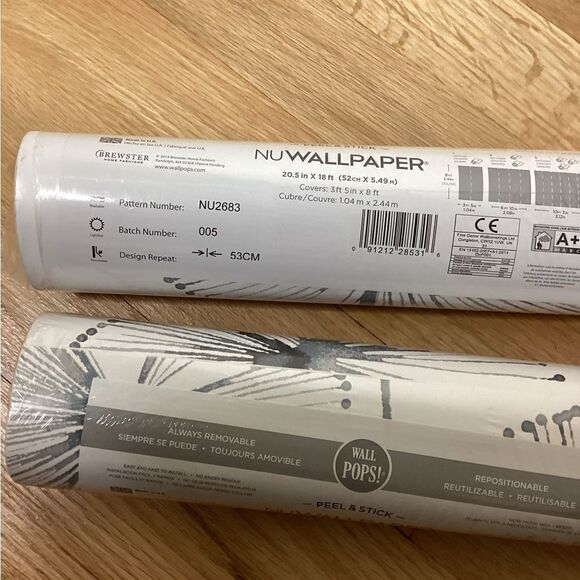 NUWallpaper Peel and Stick Wallpaper NU2683 pack of 2 - Picture 3 of 3